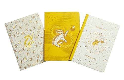 Insight Editions Harry Potter: Hufflepuff Constellation Sewn Notebook Collection (Set of 3) (Harry Potter: Constellation)