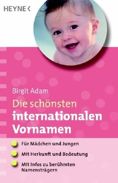 Adam, Birgit Die schönsten internationalen Vornamen: - Für Mädchen und Jungen - - Mit Herkunft und Bedeutung - - Mit Infos zu berühmten Namensträgern