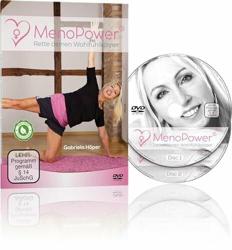 Gabriela Höper MenoPower® DVD - 28 Tage Pilates-Spezialkurs für Frauen (45+) - sehr effektives 1:1-Training für Einsteiger - Schlank und fit durch die Wechseljahre