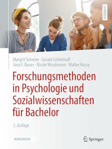 Hussy, Walter Forschungsmethoden in Psychologie und Sozialwissenschaften für Bachelor (Springer-Lehrbuch)