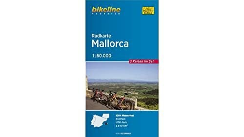 Esterbauer Verlag Bikeline Radkarte Mallorca, RK-MALLO. 3 Karten im Set. 1 : 60.000, wasserfest/reißfest, GPS-tauglich mit UTM-Netz