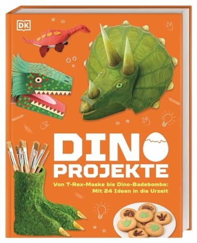 Krabbe, Wiebke Dino-Projekte: Von T-Rex-Maske bis Dinosaurier-Badebombe: Mit 24 Ideen zum Basteln, Experimentieren, Bauen oder Backen in die Urzeit! Für Kinder ab 7 Jahren