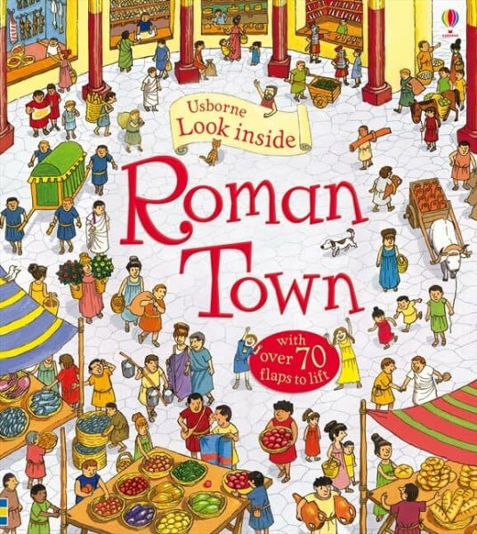 mason-conrad Look Inside Roman Town (Look Inside Board Books)