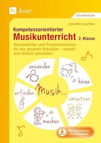 Joschko, Jennifer Kompetenzorientierter Musikunterricht 2. Klasse: Stundenbilder und Praxismaterialien für das gesamte Schuljahr - schnell und einfach umsetzbar (Kompetenzorientierter Unterricht Grundschule)