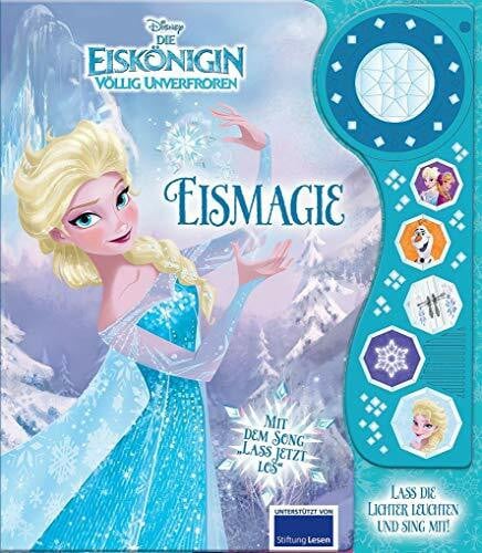Disney Lightshow Soundbuch - Disney - Die Eiskönigin, Eismagie - interaktives Pappbilderbuch mit leuchtendem Kristall-Licht und fünf zauberhaften Geräuschen: .