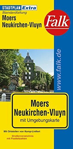 Falk Stadtplan Extra Standardfaltung Moers / Neukirchen-Vluyn