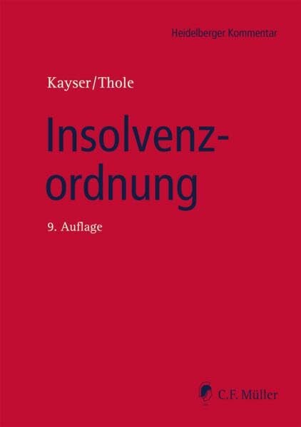 Waltenberger, Jochen Insolvenzordnung (Heidelberger Kommentar)