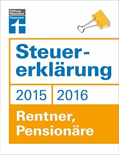 W. Fröhlich, Hans Steuererklärung 2015/2016 - Rentner, Pensionäre