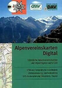 Deutscher Alpenverein Alpenvereinskarten Digital: 2 CD-ROM mit allen 49 Alpenvereinskarten der Ostalpen (Wegmarkierungsausgaben)
