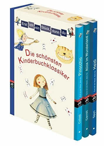 Schröder, Patricia Erst ich ein Stück, dann du - Die schönsten Kinderbuchklassiker: 3 Bände im Schuber: Heidi / Pinocchio / Alice im Wunderland - Für das gemeinsame ... Stück... Klassiker für Leseanfänger, Band 8)