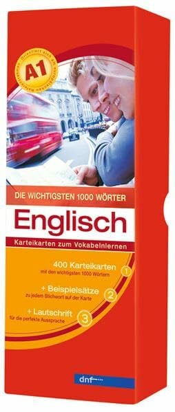 Karteikarten - Die wichtigsten 1000 Wörter, Englisch