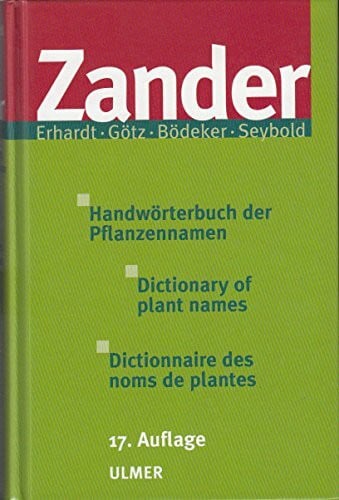 Seybold, Siegmund Handwörterbuch der Pflanzennamen. Dictionary of plant names. Dictionnaire des noms de plantes