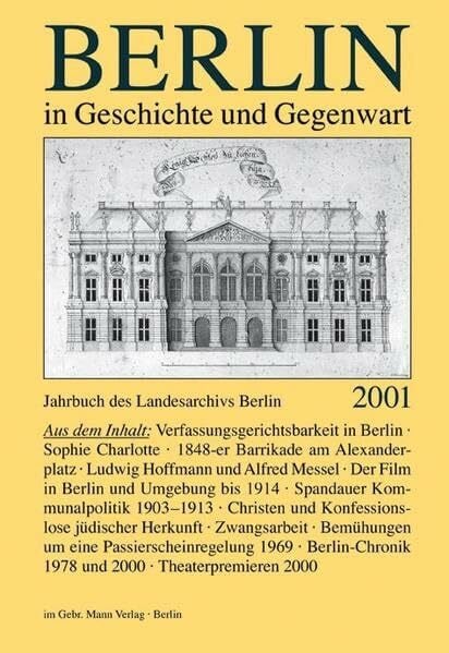 Wetzel, Jürgen Berlin in Geschichte und Gegenwart (Jahrbuch des Landesarchivs Berlin)
