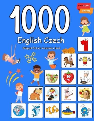 Brighter, Penny 1000 English Czech Bilingual Picture Vocabulary Book: My first hundred basic words