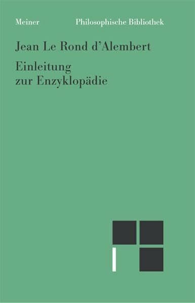 Mensching, Günther Einleitung zur Enzyklopädie (1751)