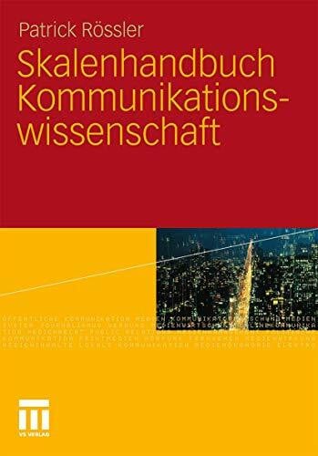 Rössler, Patrick Skalenhandbuch Kommunikationswissenschaft