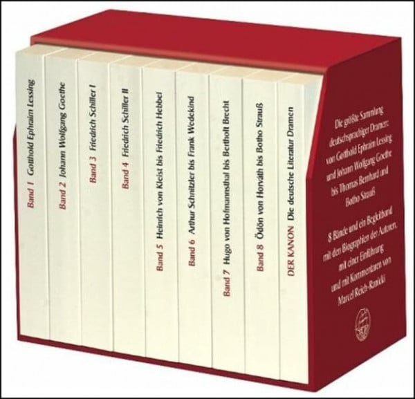 Reich-Ranicki, Marcel Der Kanon. Die deutsche Literatur. Dramen: Acht Bände und ein Begleitband im Schuber (insel taschenbuch)