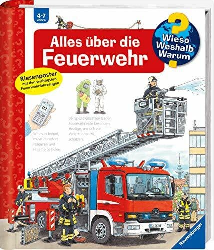 Erne, Andrea Wieso? Weshalb? Warum?, Band 2 - Alles über die Feuerwehr (Sachbuch ab 4 Jahre - mit Klappen und riesigem Poster) (Kernreihe, 2)