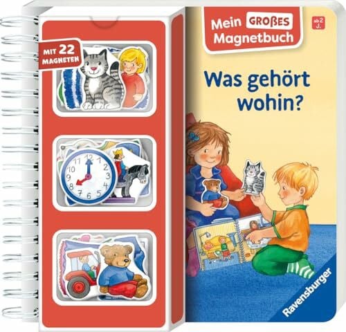 Eberhard, Irmgard Mein großes Magnetbuch: Was gehört wohin? - Magnet-Spielbuch ab 2 Jahren, Bilderbuch: Mit 22 Magneten