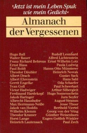 Schöffling Klaus und Hans J. Schütz Almanach der Vergessenen