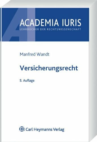 Wandt, Manfred Versicherungsrecht