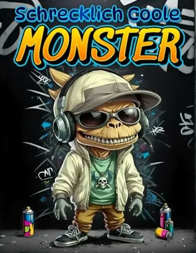 SweetArtRos Publishing Schrecklich Coole Monster – Das Malbuch für Erwachsene und Jugendliche: Cool, Kreativ und Gruselig. Malspaß zur Entspannung und Stressabbau.