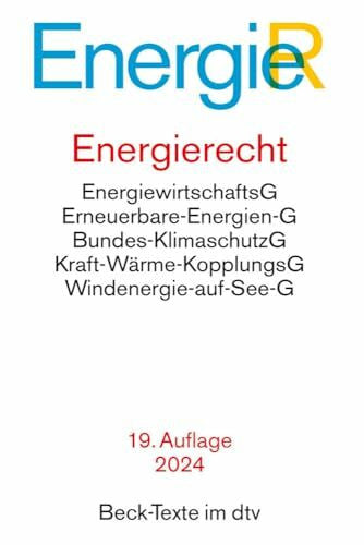 Theobald, Christian Energierecht. EnergieR: Energiewirtschaftsgesetz, Erneuerbare-Energien-Gesetz, Energiestatistikgesetz, Energieleitungsausbaugesetz, ... Textausgabe. Rechtsstand: 1. Oktober 2024