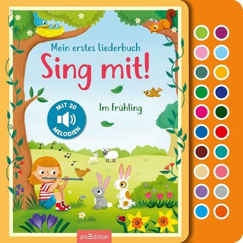 Schrank, Gerald "Greulix" Sing mit! Im Frühling: Mein erstes Liederbuch | Hochwertiges Liederbuch mit leicht auslösbaren Melodien von 20 beliebten Frühlings- und Osterliedern zum Hören und Mitsingen für Kinder ab 12 Monaten