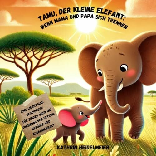Heidelmeier, Kathrin Tamu, der kleine Elefant: Wenn Mama und Papa sich trennen: Eine liebevolle Geschichte für Kinder über die Trennung der Eltern, Gefühle und Zusammenhalt