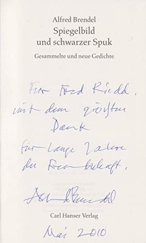 Pastior, Oskar Spiegelbild und schwarzer Spuk: Gesammelte und neue Gedichte