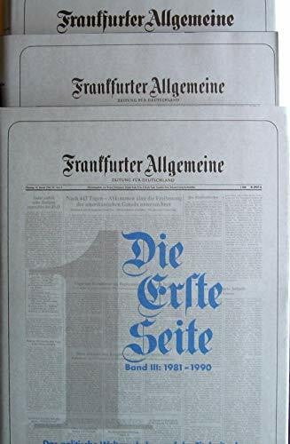 unbekannt FAZ - Seite 1: FAZ, Die erste Seite, Bd.1-3, 1949-1990, 3 Bde.