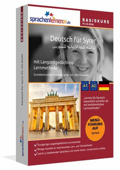 Sprachenlernen24 Sprachenlernen24.de Deutsch für Syrer Basis PC CD-ROM: Lernsoftware auf CD-ROM für Windows/Linux/Mac OS X: Deutsch-Sprachkurs mit Langzeitgedächtnis-Lernmethode. Niveau A1/A2