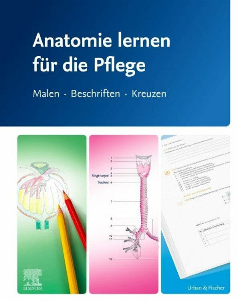 Elsevier GmbH Anatomie lernen für die Pflege: Malen - Beschriften - Kreuzen (PFLEGE - Lehrbuch - Urban & Fischer Verlag)
