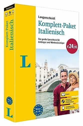 Langenscheidt Komplett-Paket Italienisch: Sprachkurs zum Italienisch lernen für Anfänger und Wiedereinsteiger mit 2 Büchern, 6 CDs und Vokabeltrainer-App