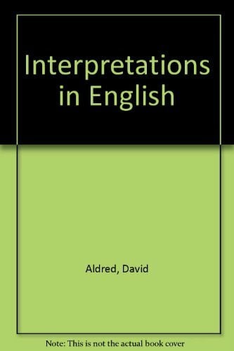 Bulger, Anthony Interpretations in English