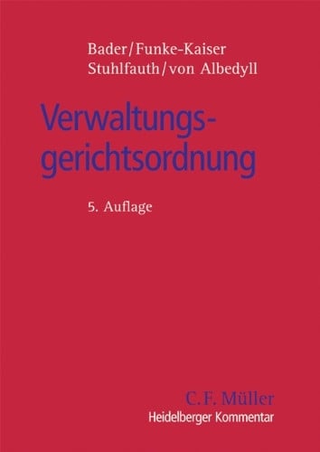Albedyll, Jörg von Verwaltungsgerichtsordnung