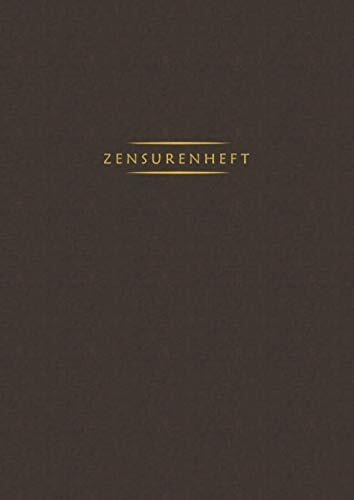 Garlitz, Maria Zensurenheft: Notenheft für Lehrer mit extra großen Spalten | DIN A4 | 'Brown Star'