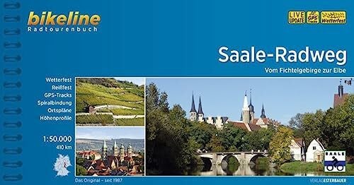 Esterbauer Verlag Saale-Radweg: Vom Fichtelgebirge zur Elbe, 1:50.000, 410 km, wetterfest/reißfest, GPS-Tracks Download, LiveUpdate (Bikeline Radtourenbücher)