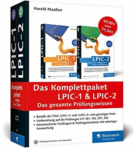 Maaßen, Harald Das Komplettpaket LPIC-1 und LPIC-2: Das gesamte Prüfungswissen