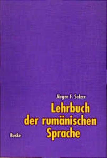 Salzer, Jürgen F Lehrbuch der rumänischen Sprache, Lehrbuch