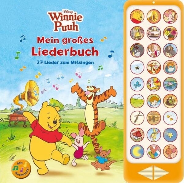 Phoenix International Publications Germany GmbH Winnie Puuh - Mein großes Liederbuch - 27 Lieder zum Mitsingen - Hardcover-Buch mit Noten