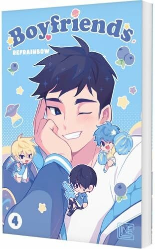 Refrainbow Boyfriends 4: Queerer Romcom-Manhwa über eine polyamore Viererbeziehung am College – limitierte Auflage mit süßem Stickerbogen