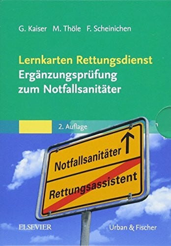 Scheinichen, Frank Lernkarten Rettungsdienst - Ergänzungsprüfung zum Notfallsanitäter
