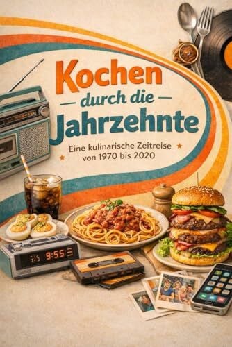 Lindner, Dr. Dominic Kochen durch die Jahrzehnte - Eine kulinarische Reise mit beliebten Rezepten von 1970 bis 2020: Klassische Rezepte | Familiengerichte | traditionelle ... | beliebte Klassiker | Kochbuch Geschichte