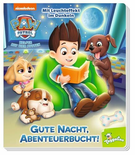 Panini PAW Patrol: Gute Nacht, Abenteuerbucht!: Pappbilderbuch mit Leuchteffekt im Dunkeln