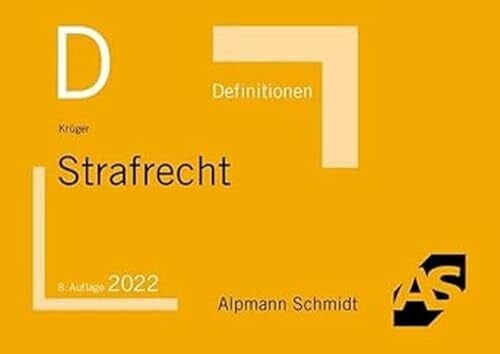Krüger, Rolf Definitionen Strafrecht