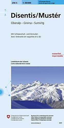 Bundesamt für Landestopografie swisstopo 256S Disentis/Mustér Schneesportkarte: Oberalp - Greina - Sumvitg (Skitourenkarten 1:50 000)