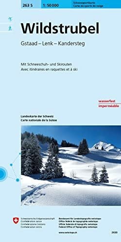 Bundesamt für Landestopografie swisstopo 263S Wildstrubel Schneesportkarte: Gstaad - Lenk - Kandersteg (Skitourenkarten 1:50 000)