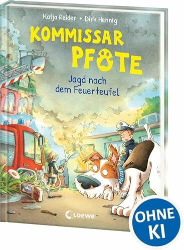 Hennig, Dirk Kommissar Pfote (Band 8) - Jagd nach dem Feuerteufel: Begleite den beliebten Hunde-Held bei seiner Spurensuche - Lustiger Kinderkrimi zum Vorlesen und ersten Selberlesen ab 6 Jahren