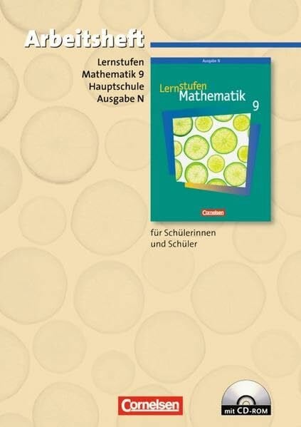 Leppig, Manfred Lernstufen Mathematik - Ausgabe N / 9. Schuljahr - Arbeitsheft mit eingelegten Lösungen und CD-ROM
